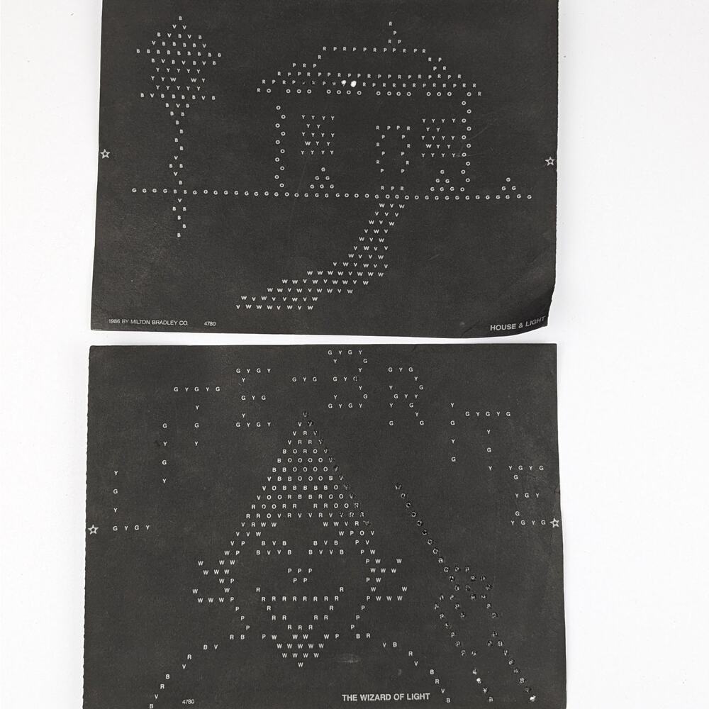 Vintage 1986 Lite Brite Milton Bradley WORKING w Box Pegs Patterns Tested - Picture 11 of 15